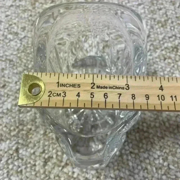 Lead Crystal Glass Santa Sleigh Christmas Candy Dish Clear - Picture 4 of 5